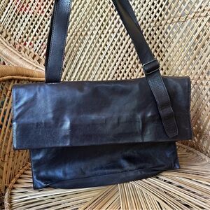 Costume National Leather Shoulder Bag | Dark Brown | Made in Italy